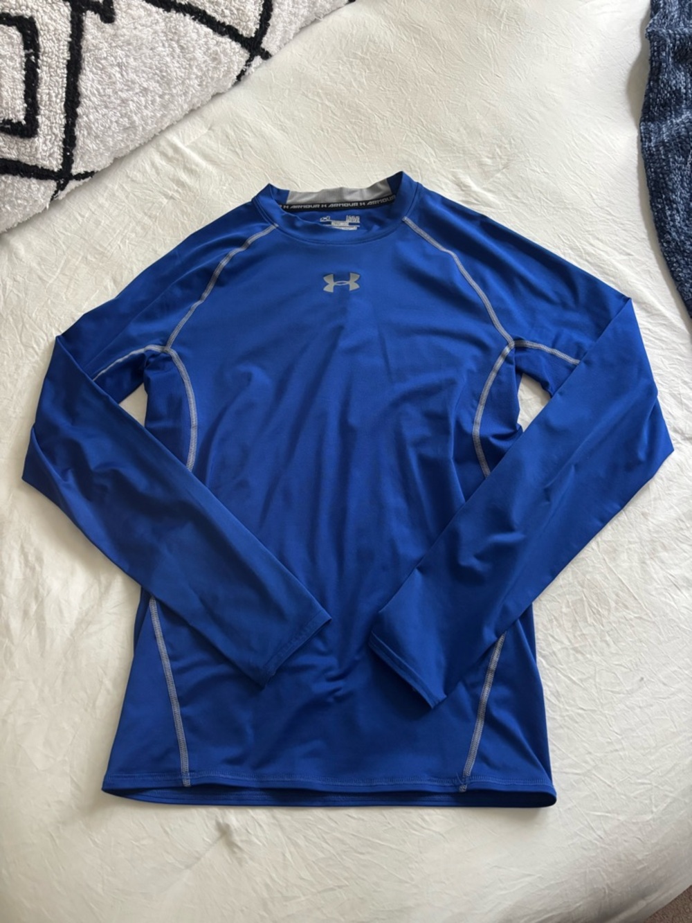 Dri-Fit Under Armour Men’s Blue Long-Sleeve Compression Shirt